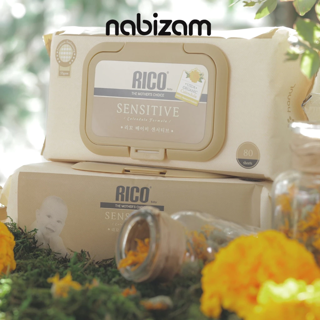 KHĂN ƯỚT CAO CẤP RICO SENSITIVE - 80 TỜ