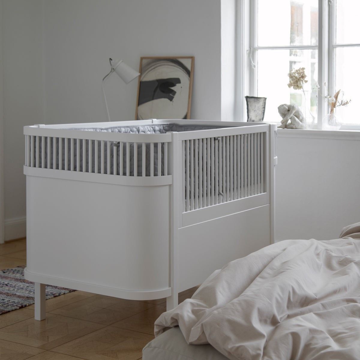 CŨI GỖ TRẺ EM HOANG VY BEDDING - MÀU TRẮNG