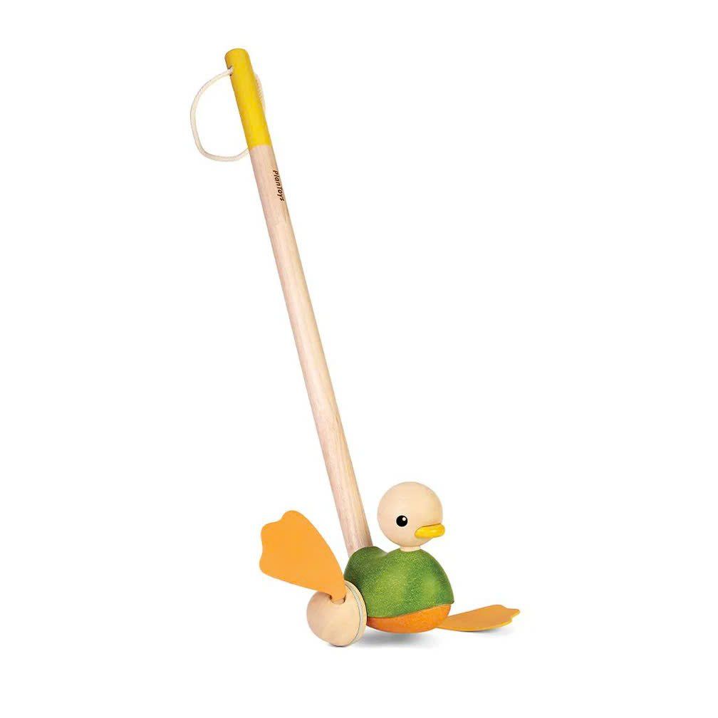 Đồ Chơi Gỗ PlanToys Xe Đẩy Vịt Push Along Duck Cho Bé 12M+