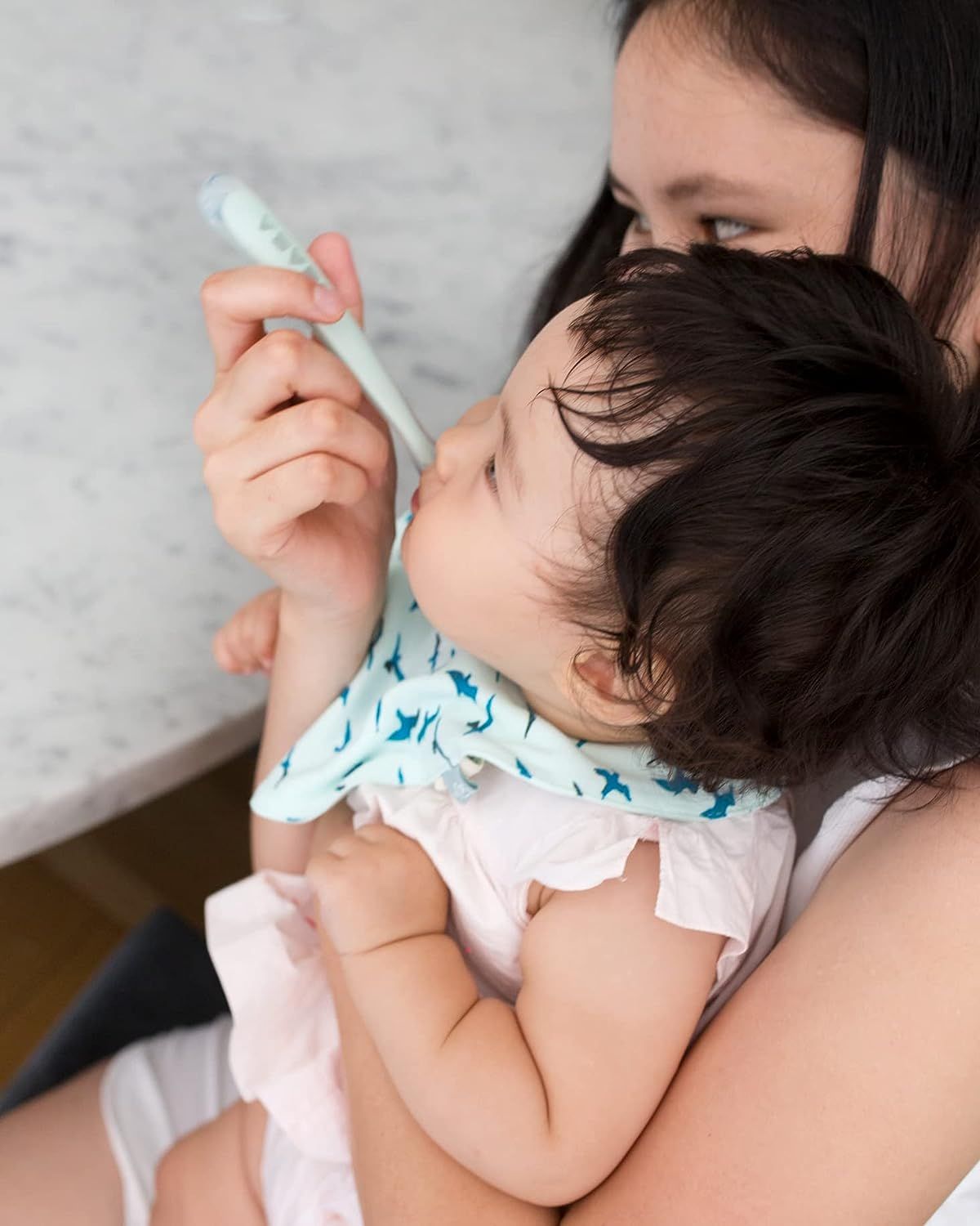 Thìa Ăn Dặm Silicone Beaba Cho Bé Từ 4M+ (1st stage)