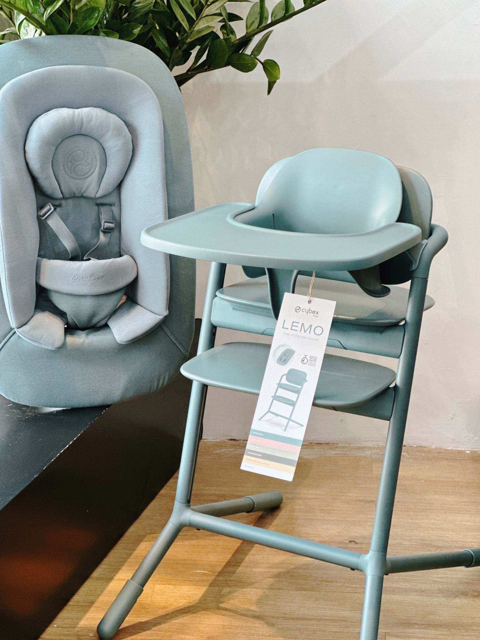 Ghế Ăn Dặm Cybex LEMO 4 in 1 - Màu Stone Blue