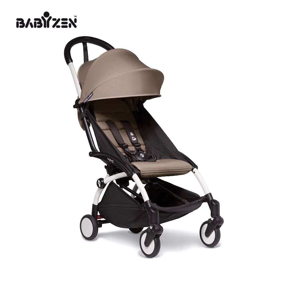  XE ĐẨY GẤP GỌN BABYZEN YOYO2 ULTRA COMPACT 6+ STROLLER - WHITE/TAUPE 