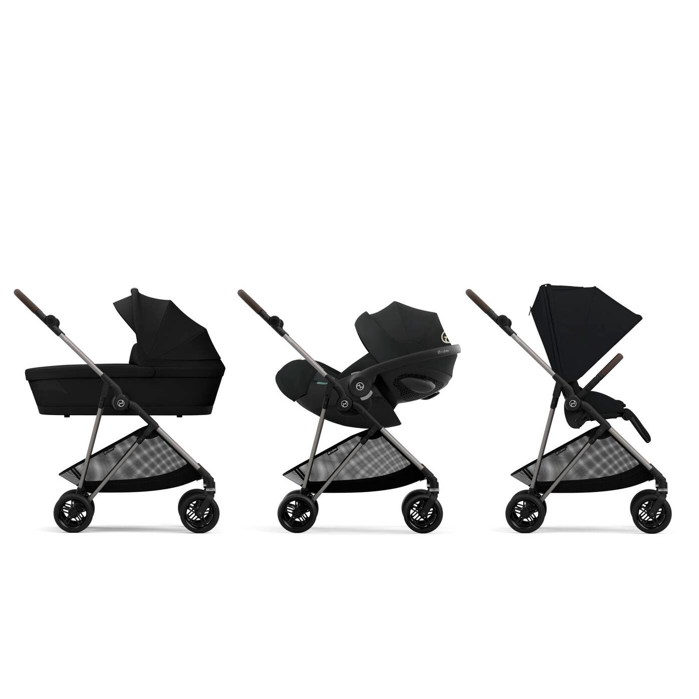 Xe Đẩy Gấp Gọn Cybex Melio TPE - Màu Magic Black