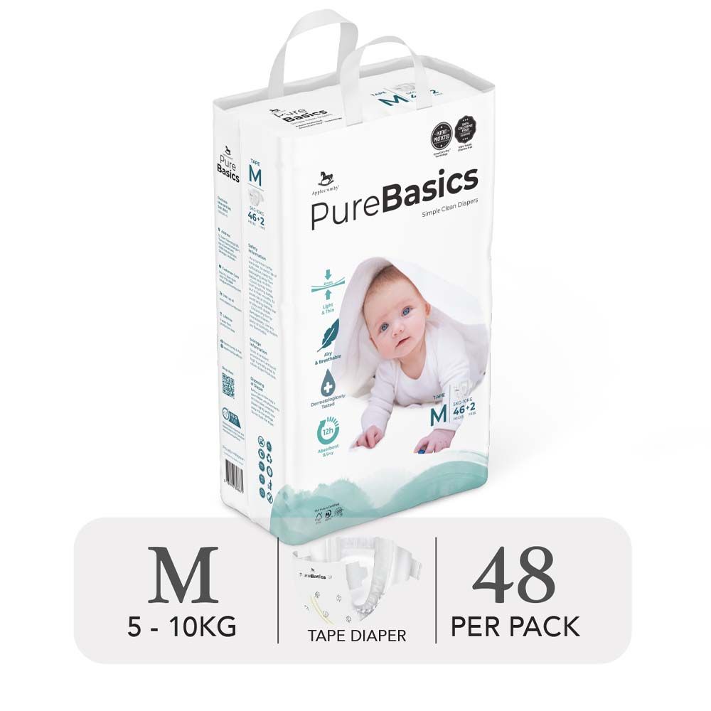 Bỉm Tã Dán Ngày Đêm Applecrumby Purebasics
