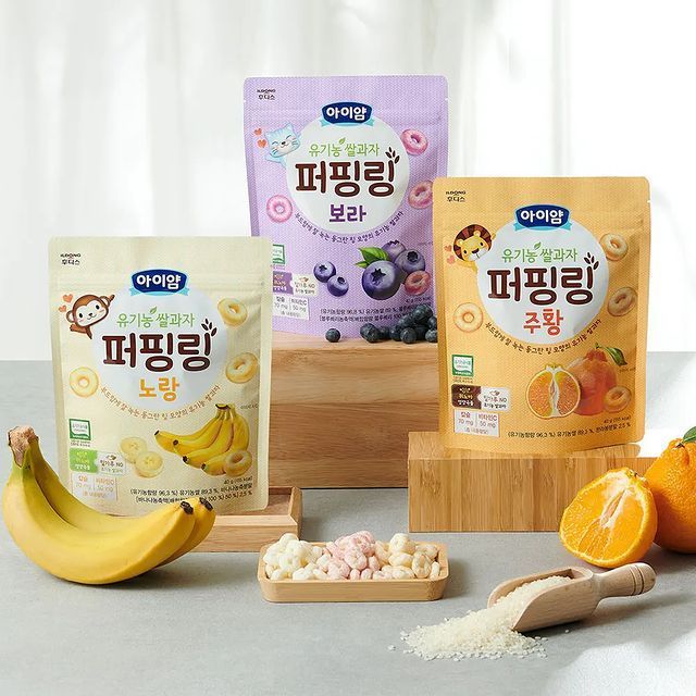 Bánh Gạo Hữu Cơ Hình Vòng ILDONG Hàn Quốc 40g (7M+)