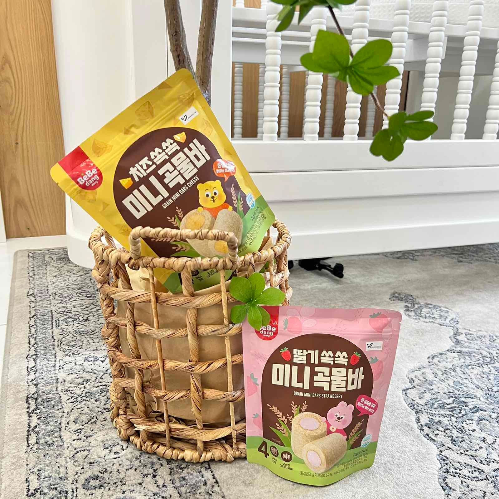 Bánh Cuộn Ngũ Cốc Mini Bebedang Cho Bé Từ 15M+ (70g)