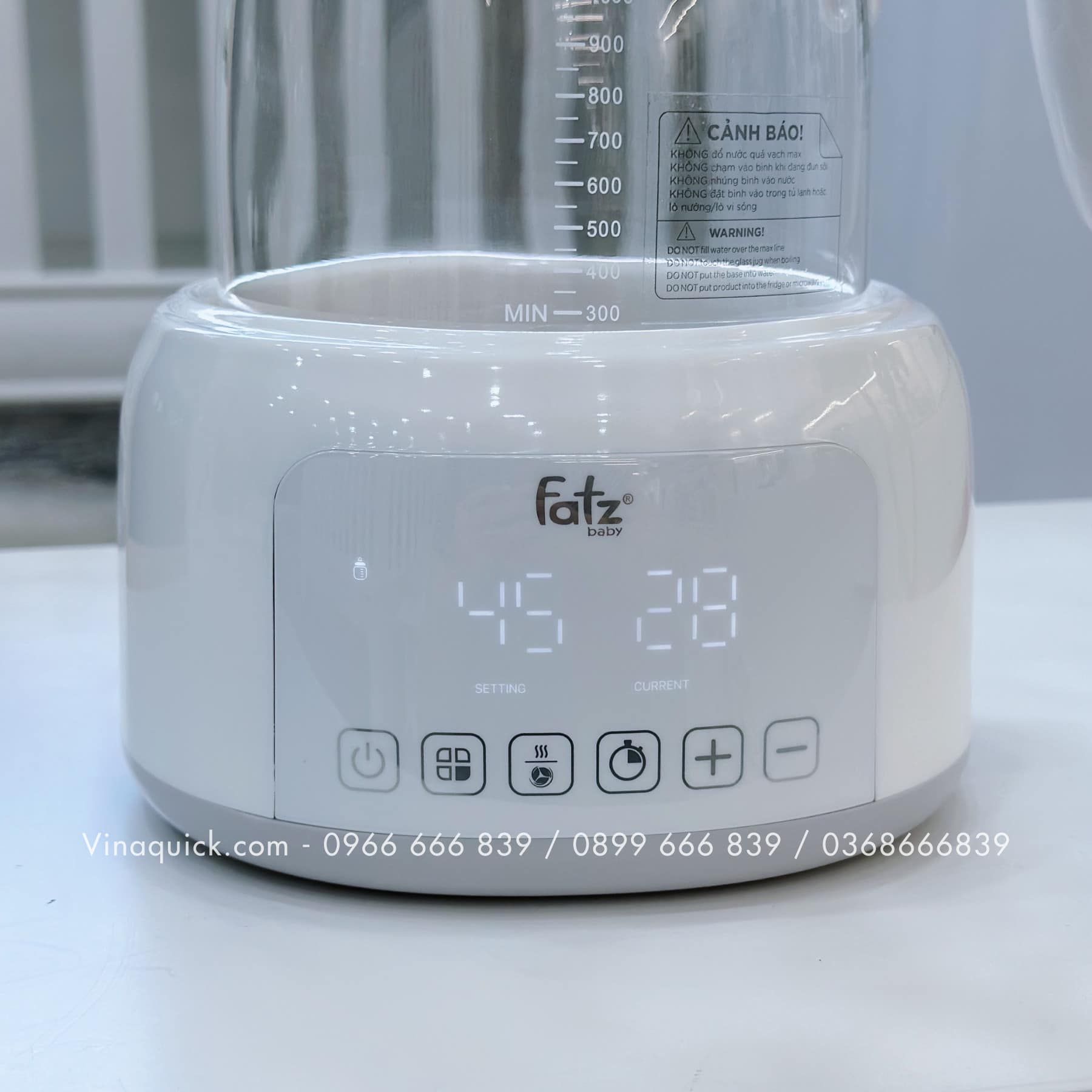 Máy đun và hâm nước pha sữa điện tử Fatzbaby QUICK 12