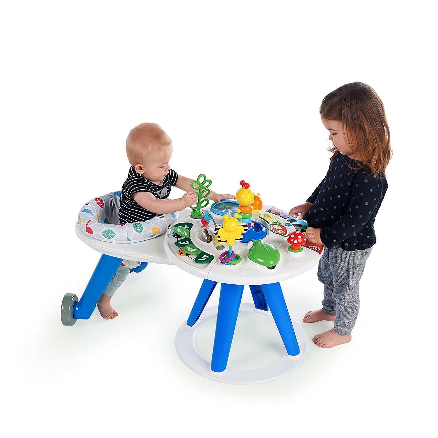 Xe tập đi Baby Einstein Around We Grow 4-in-1 Walk Around Discovery Activity Center Table