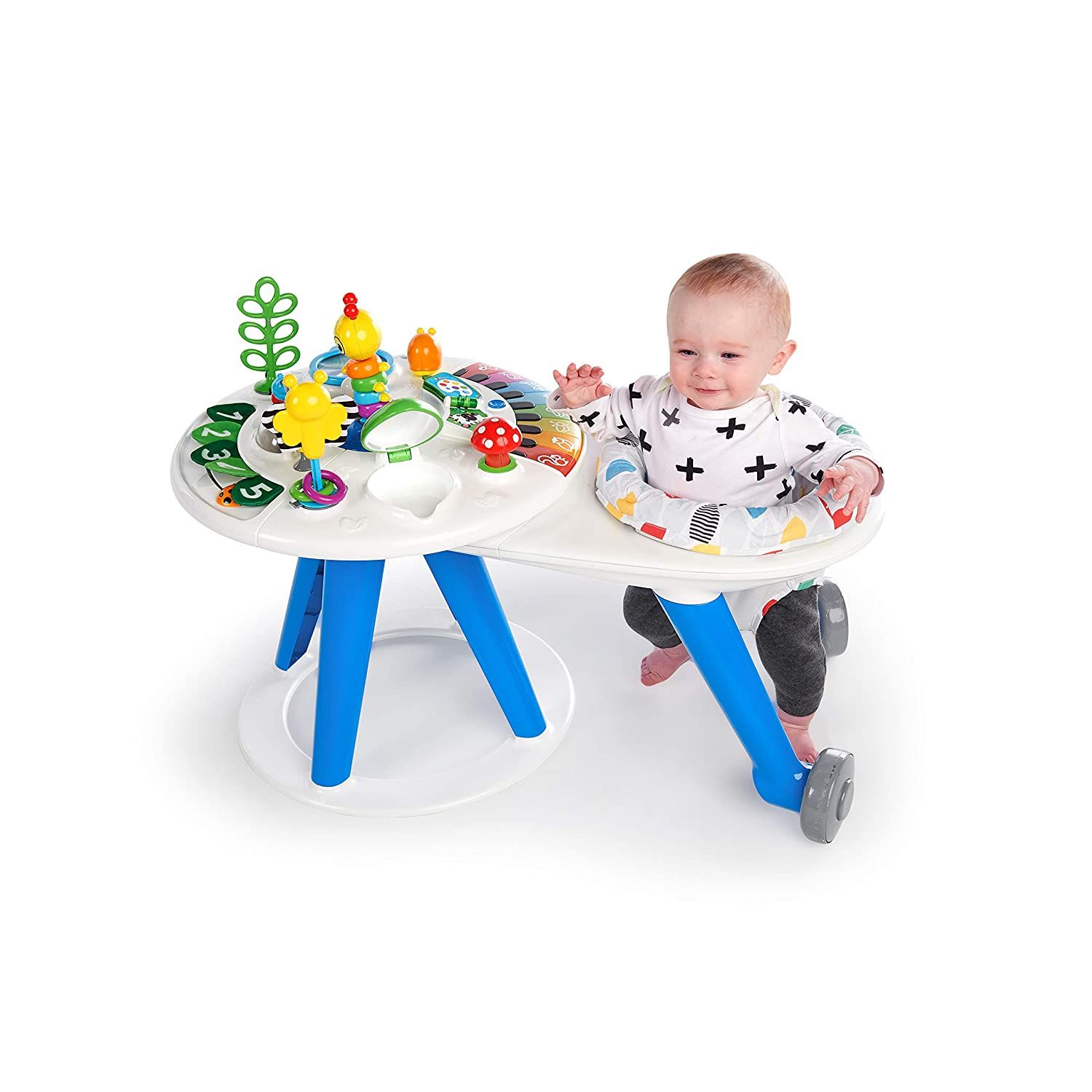 Xe tập đi Baby Einstein Around We Grow 4-in-1 Walk Around Discovery Activity Center Table