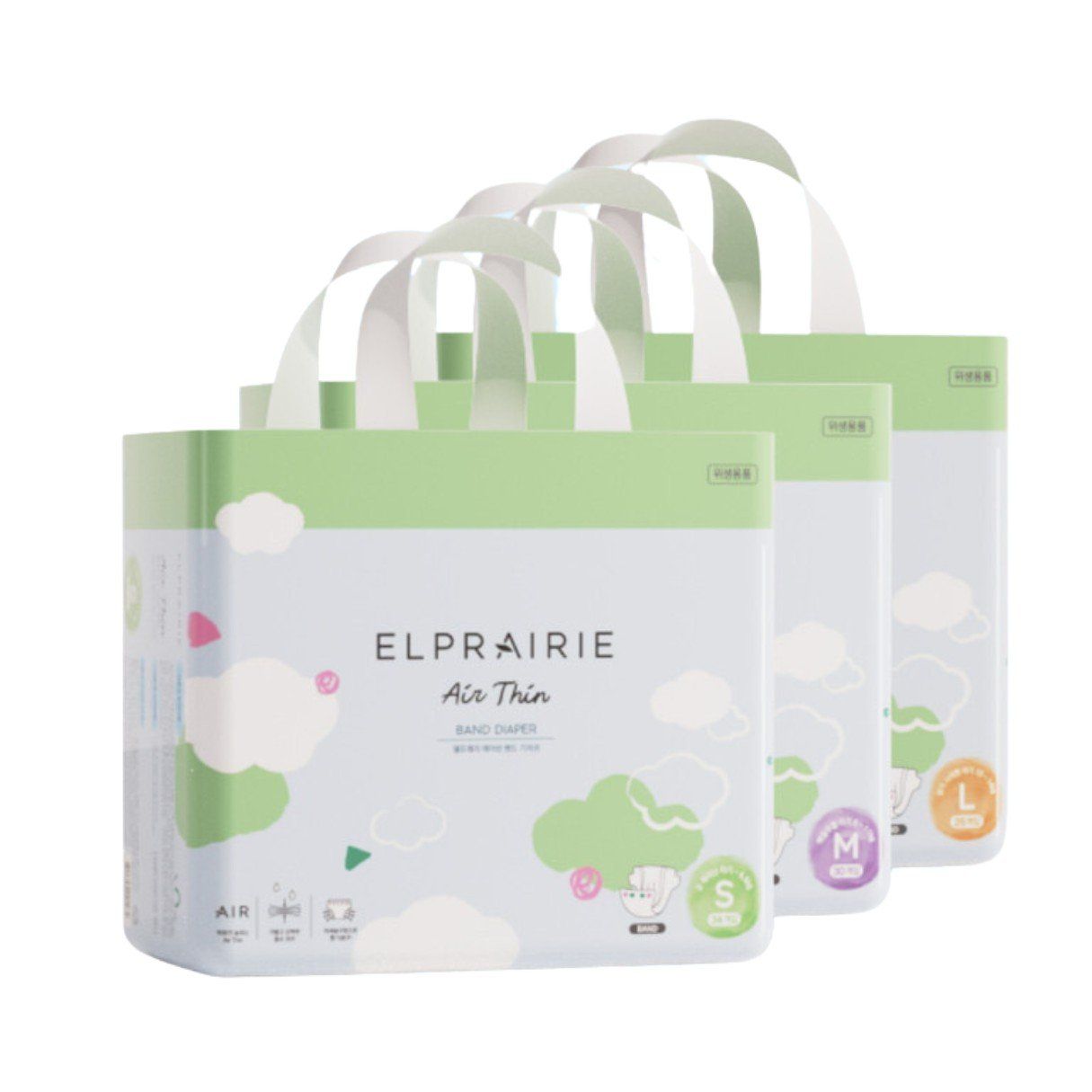 Tã/Bỉm Dán Elprairie Air Thin Nội Địa Hàn