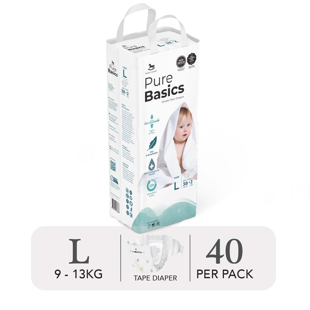 Bỉm Tã Dán Ngày Đêm Applecrumby Purebasics