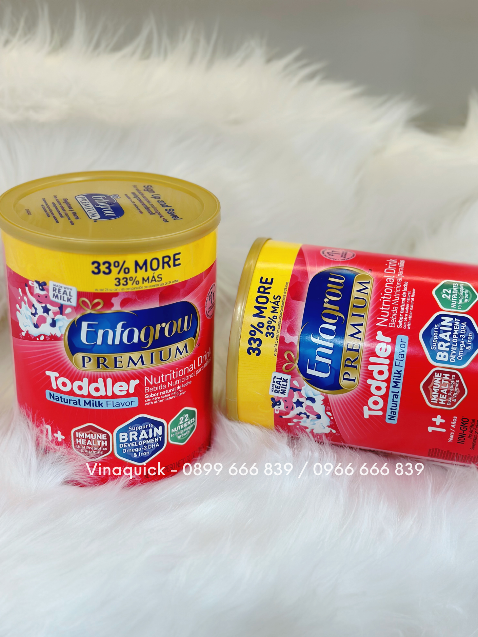 Sữa Enfagrow Premium Toddler Nutritional Drink - Natural Milk Flavor Cho Bé Từ 12 - 36 Tháng (907g)