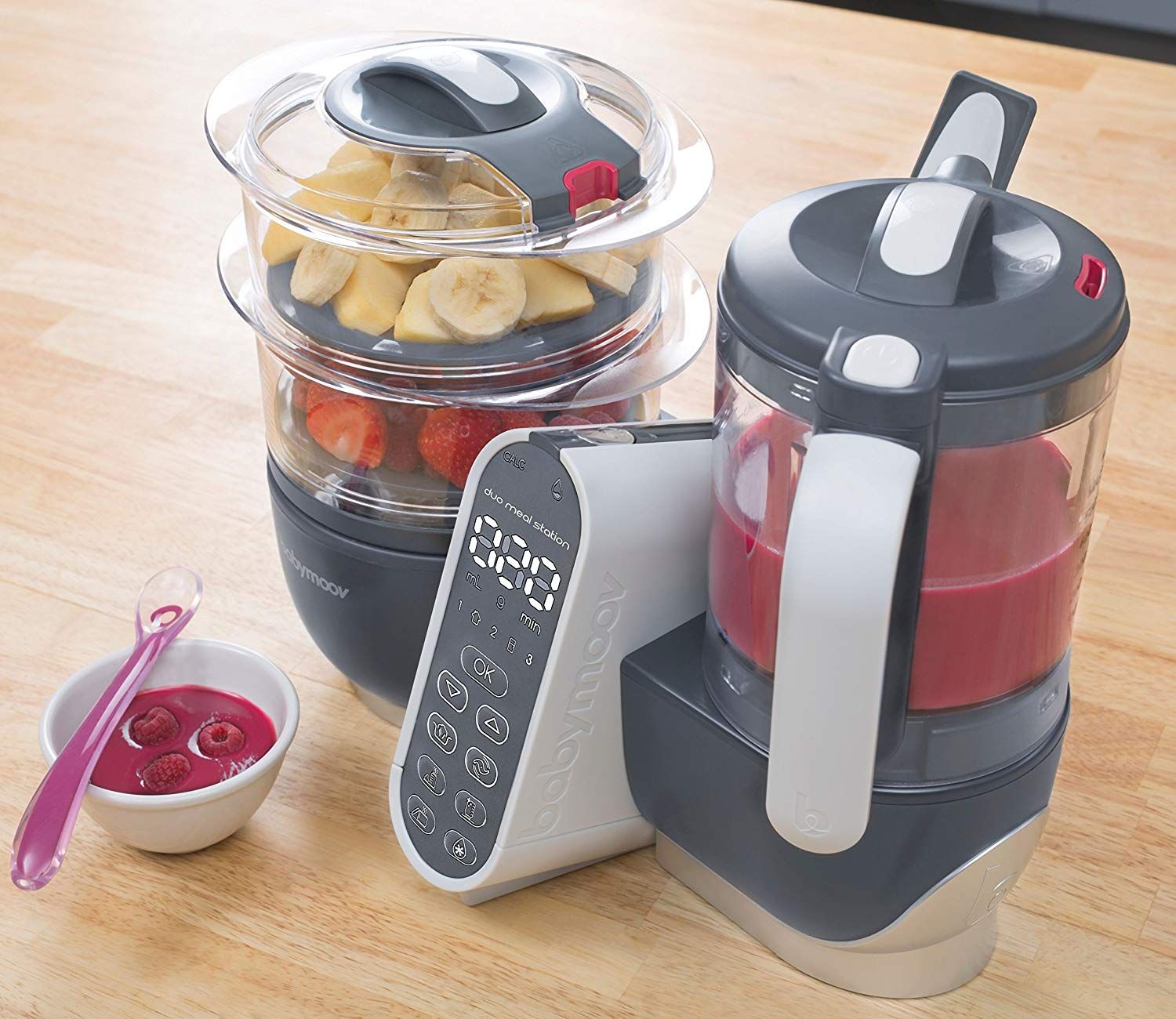 Máy làm đồ ăn dặm Babymoov Duo Meal Station 5 trong 1