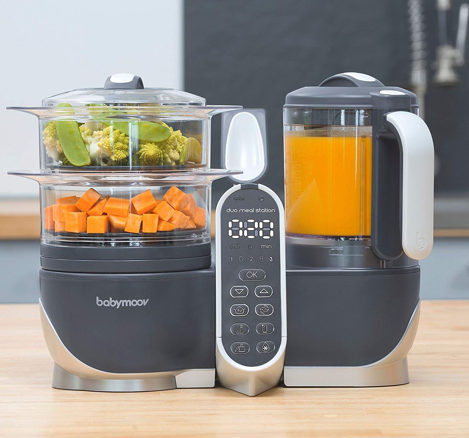 Máy làm đồ ăn dặm Babymoov Duo Meal Station 5 trong 1