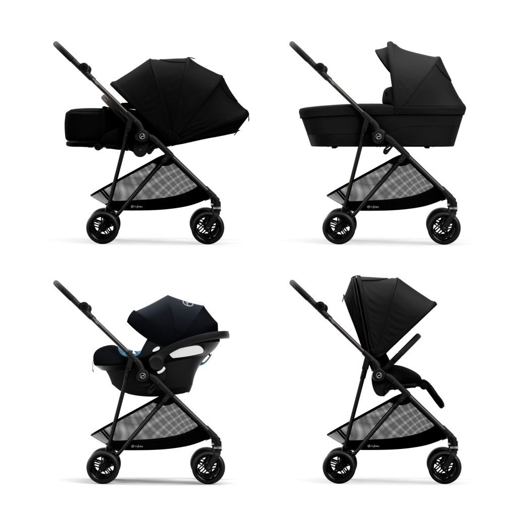 Xe Đẩy Gấp Gọn Siêu Nhẹ Cybex Melio Carbon - Màu Magic Black