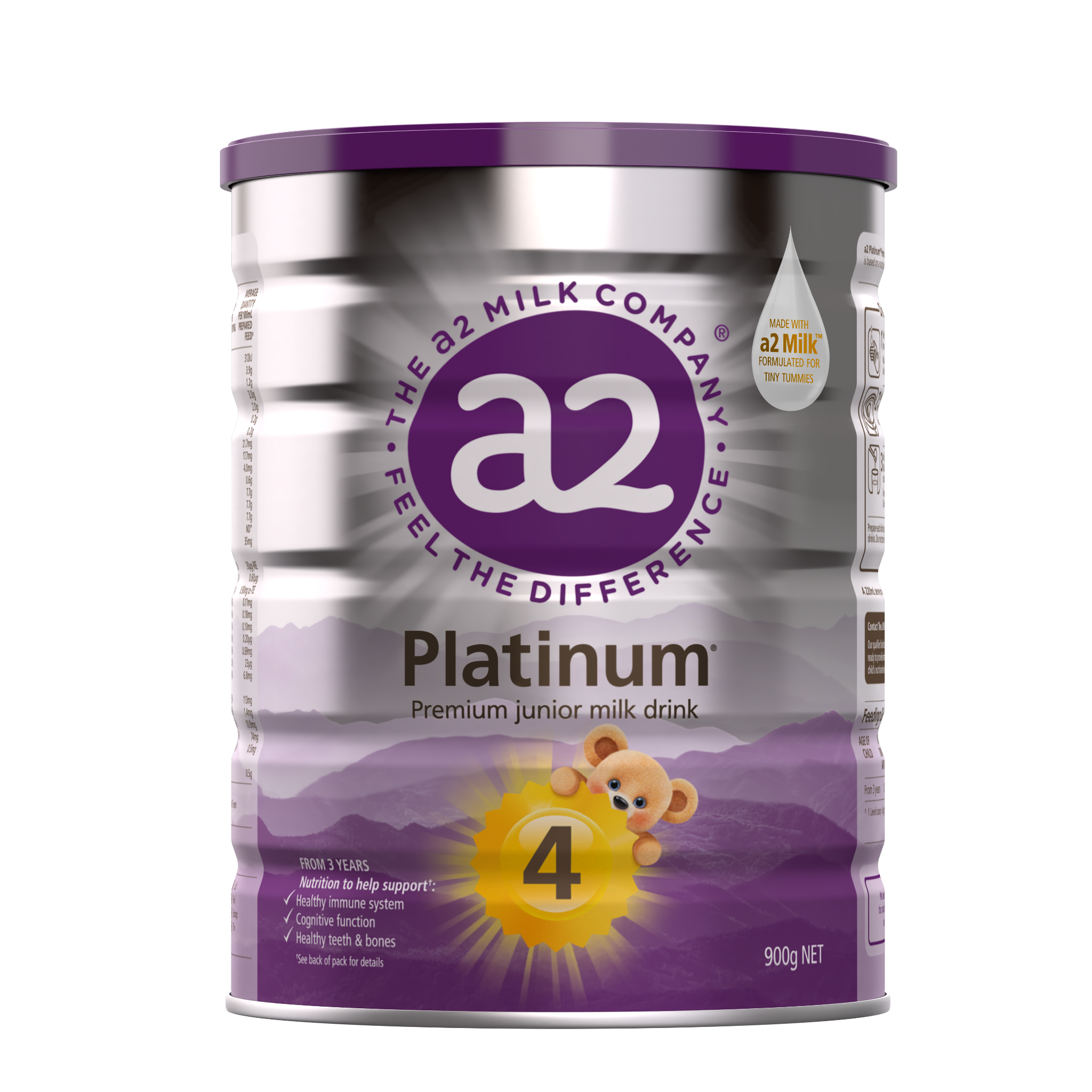 Sữa A2 Platinum Số 4 Cho Bé Từ 3 Tuổi (900g)