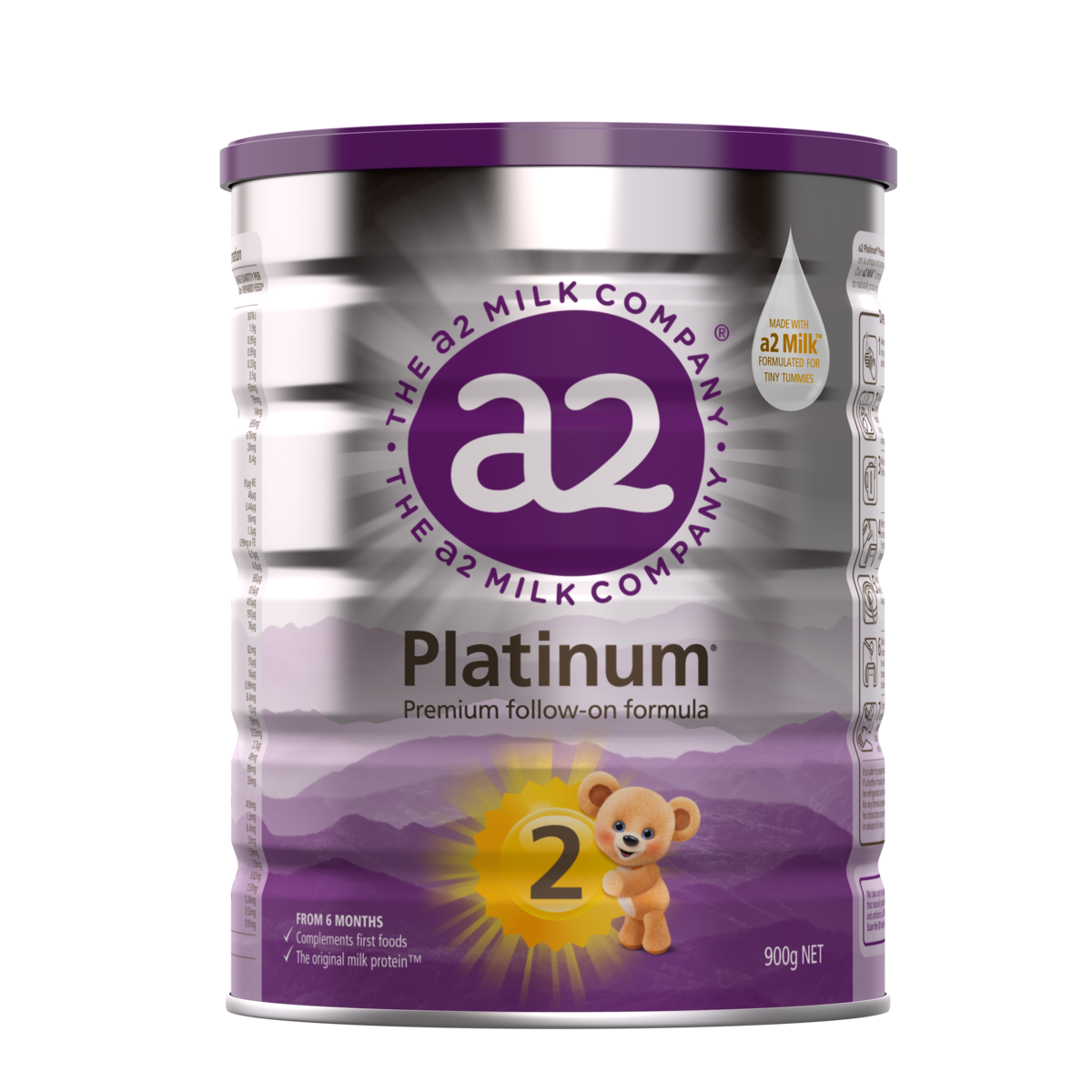 Sữa A2 Platinum Số 2 Cho Bé Từ 6-12 Tháng (900g)