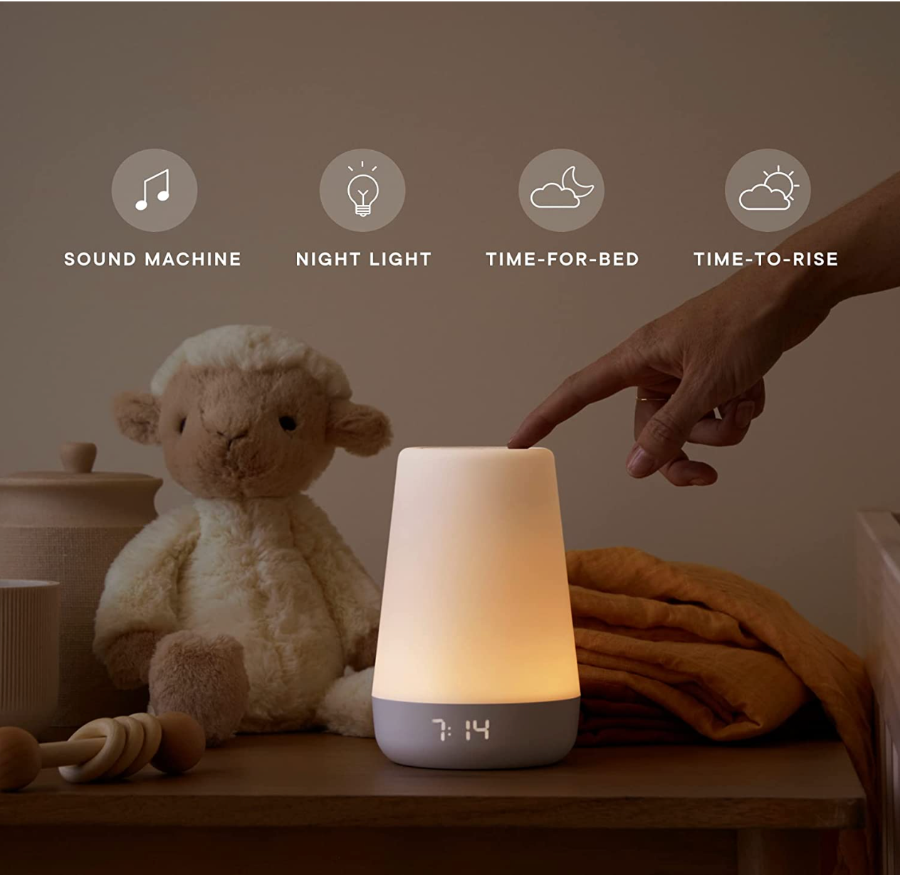 Đèn ngủ thông minh Hatch Baby Rest Thế Hệ 2 Màu Trắng