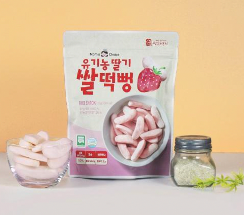 Bánh gạo hữu cơ thanh dẹt Mom's Choice Vị Dâu