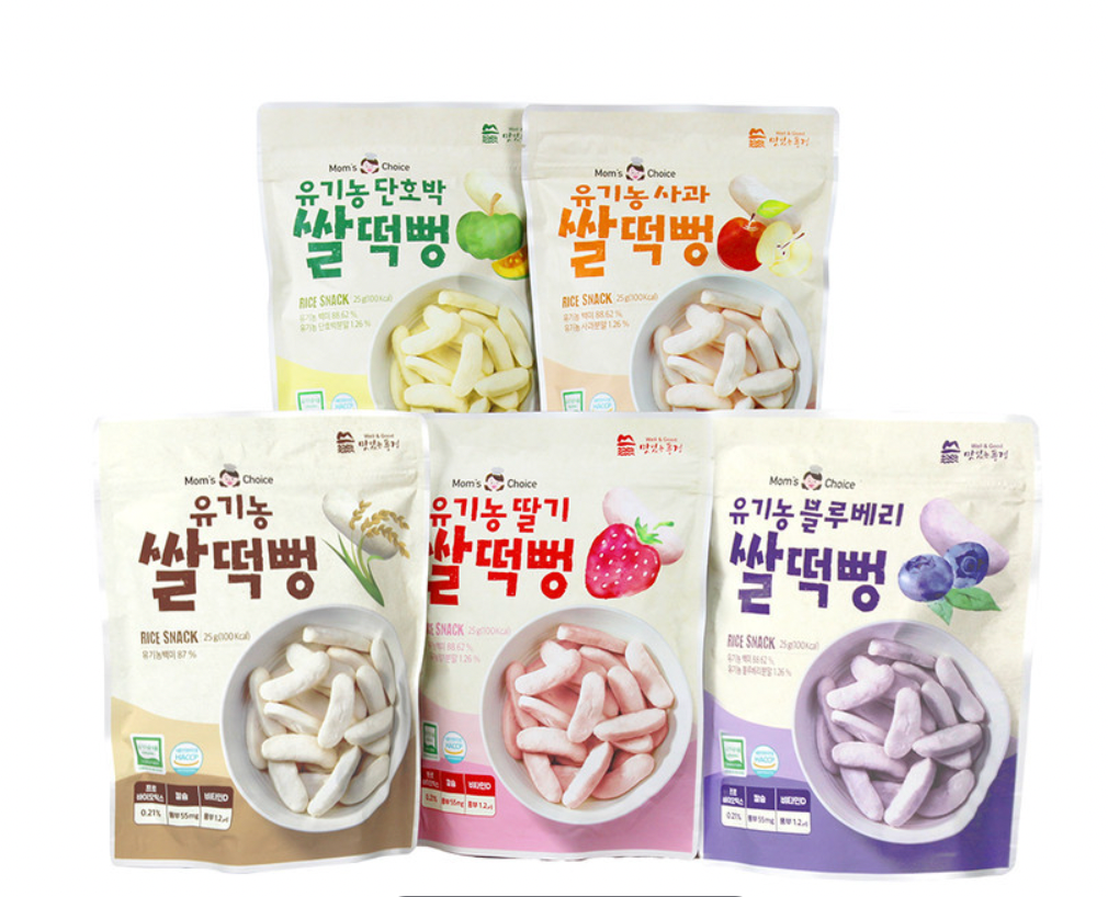 Bánh gạo hữu cơ thanh dẹt Mom's Choice Vị Táo