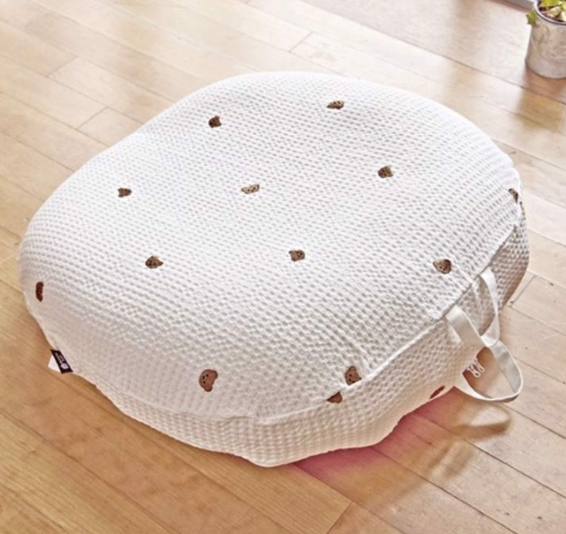 GỐI CHỐNG TRÀO NGƯỢC ROTOTO BEBE AIRMESH NGUYÊN KHỐI - GỖ SỒI GẤU NÂU