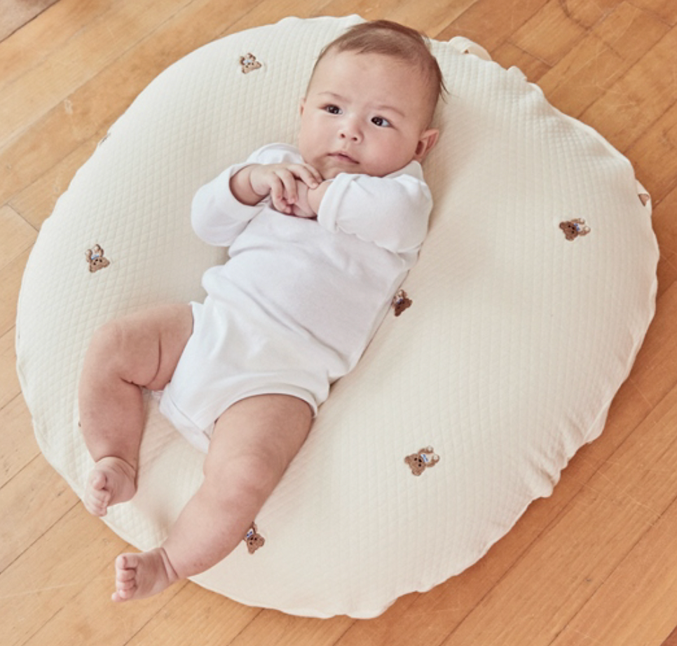 GỐI CHỐNG TRÀO NGƯỢC ROTOTO BEBE AIRMESH NGUYÊN KHỐI - GỖ SỒI NƠ GẤU