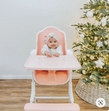  Ghế ăn dặm Oribel Cocoon Z High Chair - màu Cotton Candy Pink 