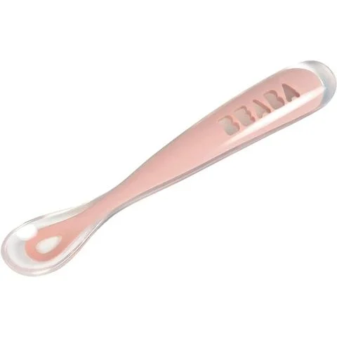 Thìa Ăn Dặm Silicone Beaba Cho Bé Từ 4M+ (1st stage)
