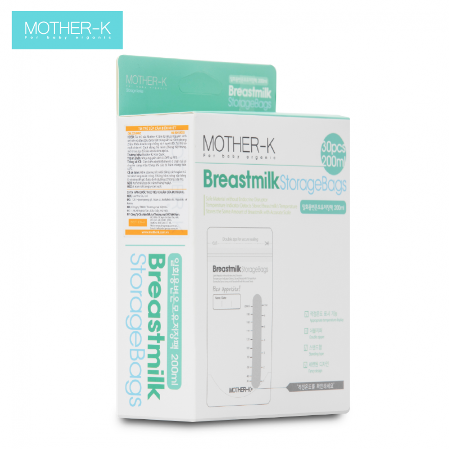 Túi Trữ Sữa Cảm Biến Nhiệt Mother-K Hàn Quốc (30c)