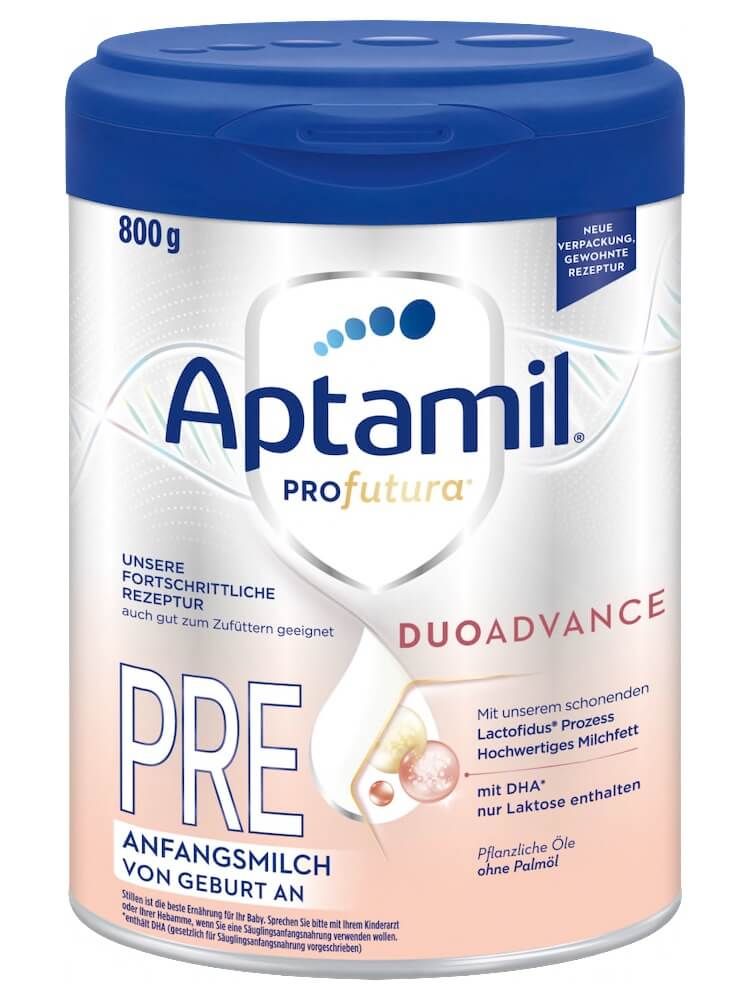 Sữa Aptamil Profutura Douadvance Đức Bạc Pre Cho Bé Từ 0 - 6 Tháng (800g)