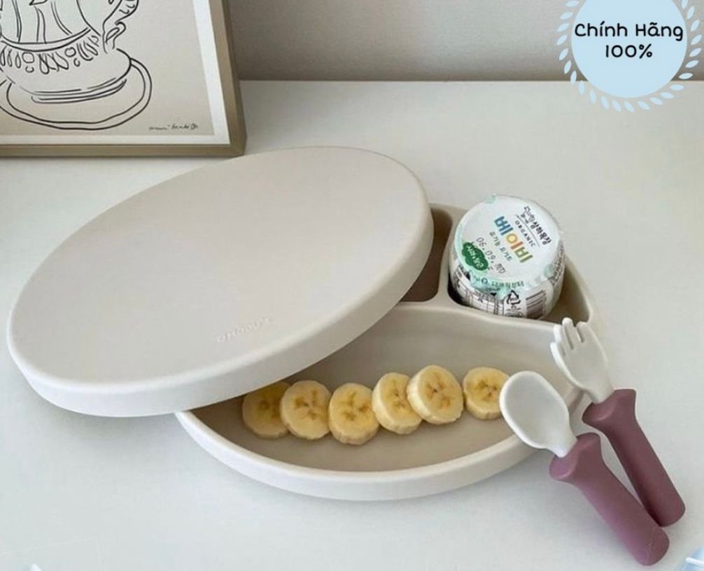 Nắp khay ăn dặm silicon MODU'I - Màu Mint