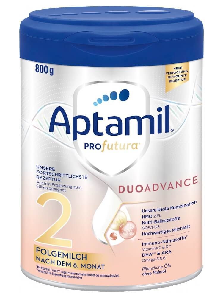 Sữa Aptamil Profutura Douadvance Đức Bạc Số 2 Cho Bé Trên 6 Tháng Tuổi (800g) - CT
