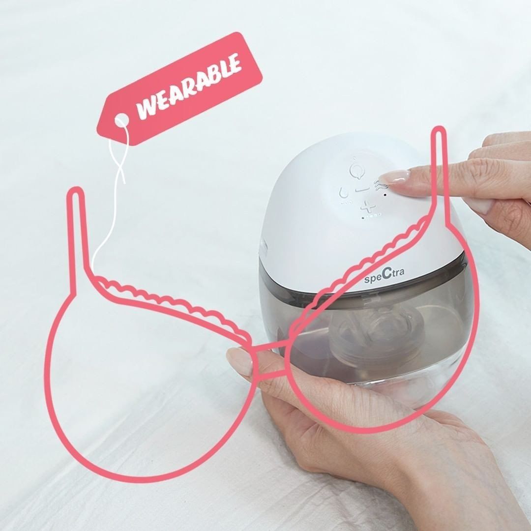 Máy hút sữa điện đôi không dây Spectra Wearable