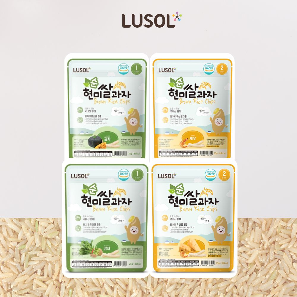 Bánh Gạo Lứt Lusol Cho Bé Từ 6M+ (25g)