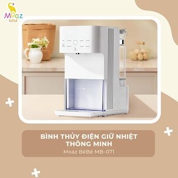 Bình thủy điện giữ nhiệt thông minh Moaz BéBé MB-071