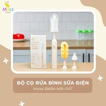 Bộ cọ rửa bình sữa điện Moaz BéBé MB-047