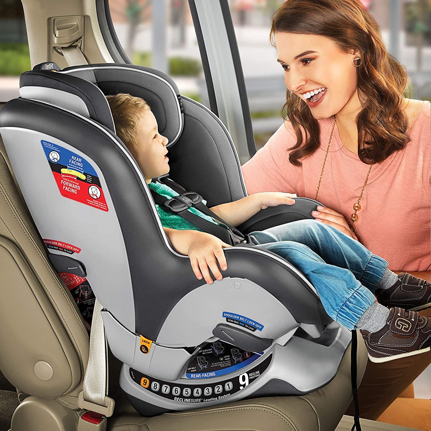 Ghế Ngồi Ô Tô Chicco NextFit Zip Convertible Car Seat - Đen Carbon