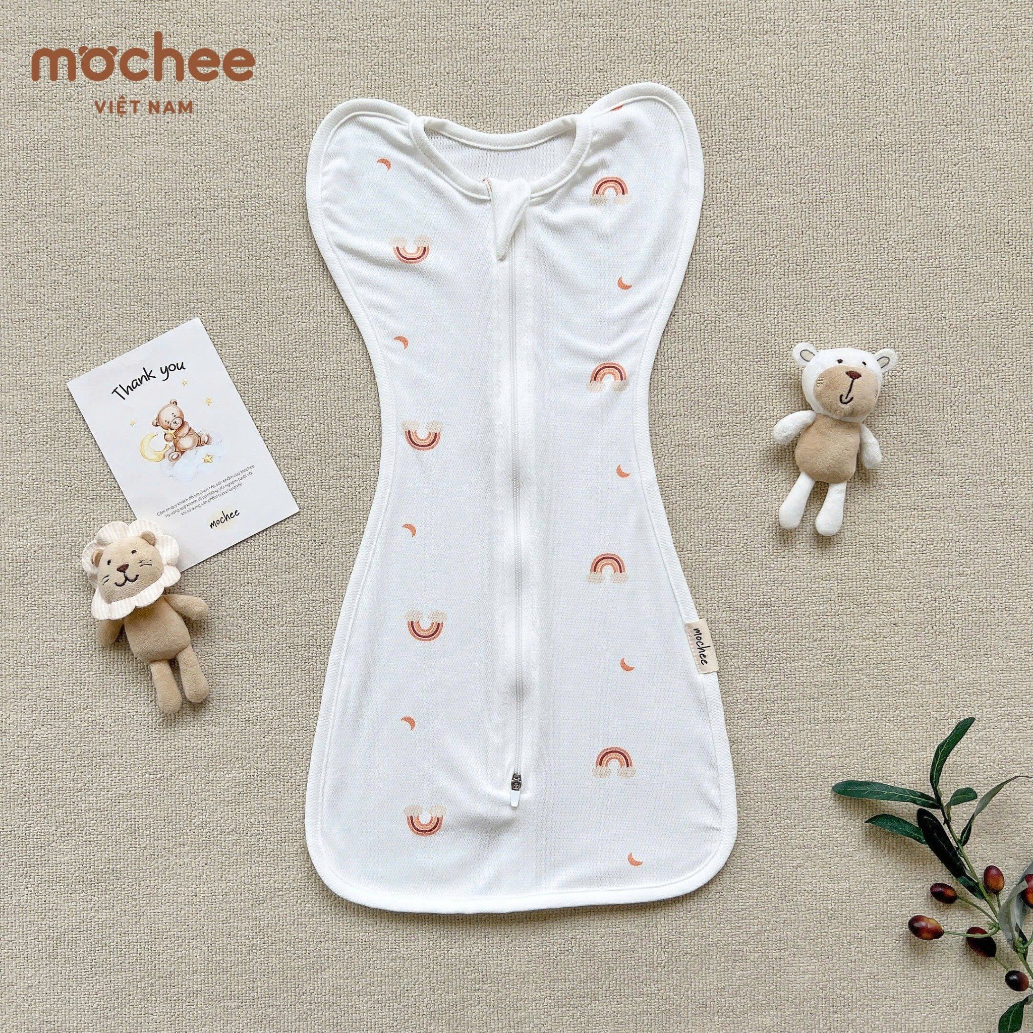 Nhộng Chũn Vải Mesh Thoáng Khí Mochee Cho Bé