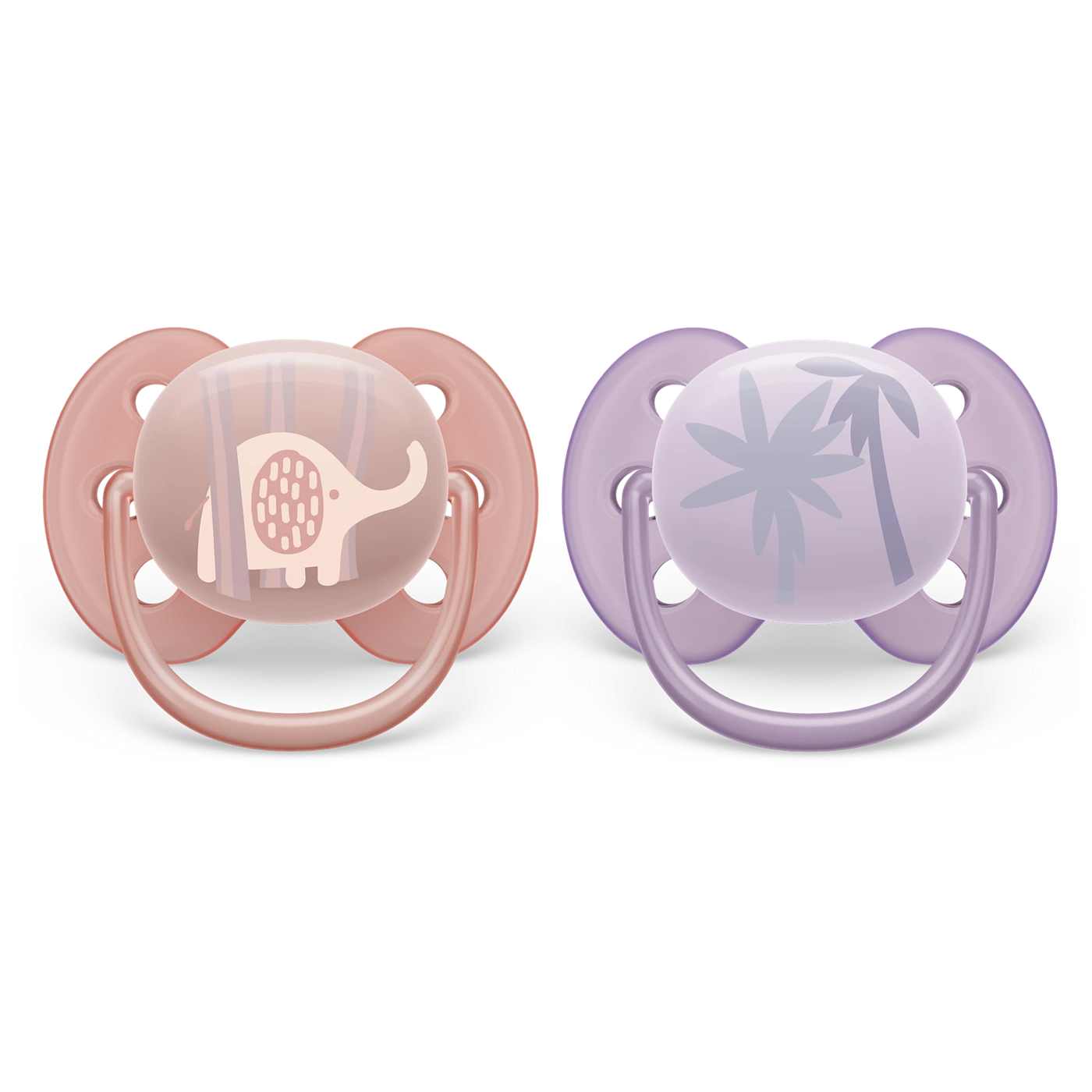 Set 2 Ti Giả Philips Avent Thông Khí Ultra Soft (0-6M)