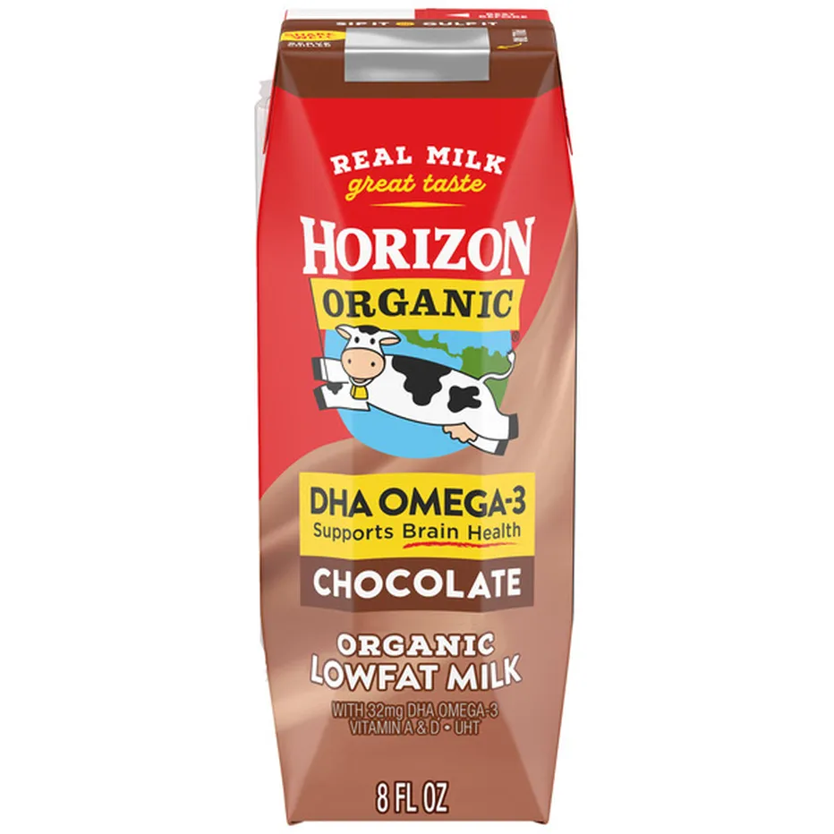 (HỘP) SỮA TƯƠI HORIZON CHOCOLATE DHA OMEGA-3 ORGANIC LOWFAT MILK 236ML