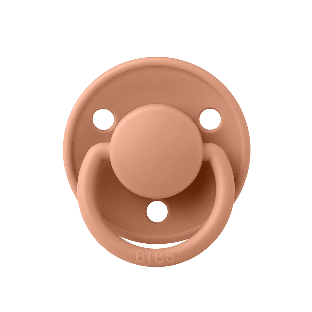 Ti Giả Núm Tròn Bibs Pacifier De Lux Silicone One Size Từ 0-3 Tuổi
