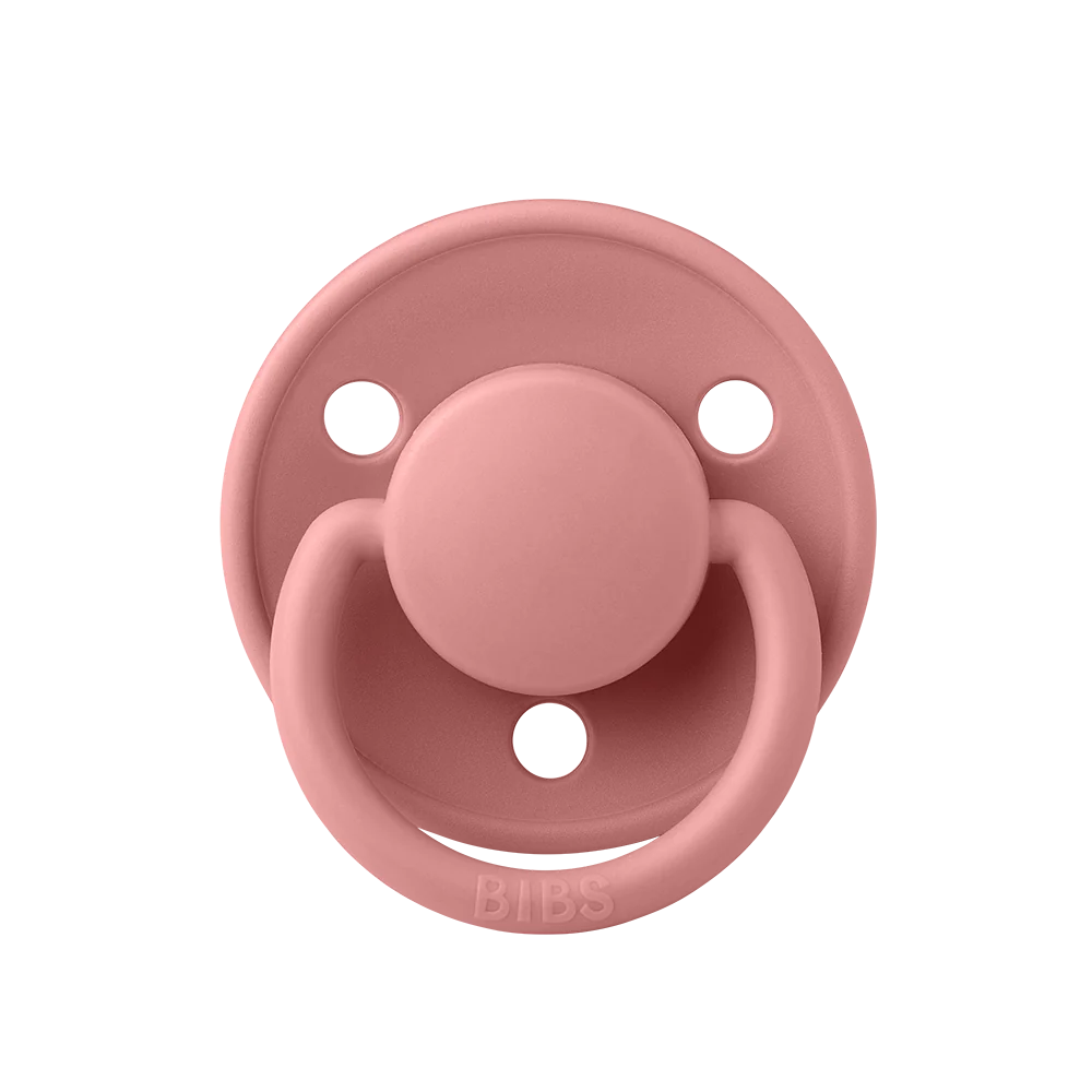 Ti Giả Núm Tròn Bibs Pacifier De Lux Silicone One Size Từ 0-3 Tuổi
