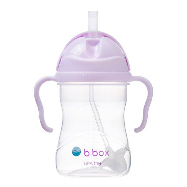 BÌNH NƯỚC B.BOX 360 ĐỘ CHO BÉ TẬP UỐNG NƯỚC - MÀU TÍM PASTEL