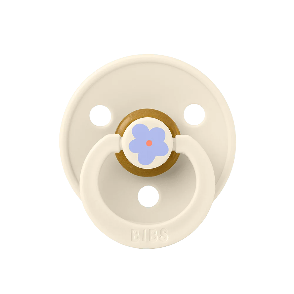 Ti Giả Núm Tròn Bibs Studio Pacifier Colour Latex Size 1 Từ 0-6 Tháng