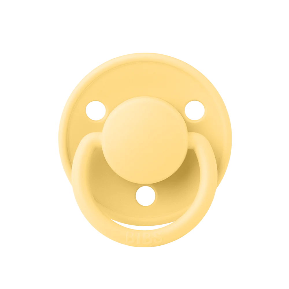 Ti Giả Núm Tròn Bibs Pacifier De Lux Silicone One Size Từ 0-3 Tuổi