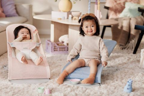 Ghế Rung Baby Bjorn Bouncer Balance Soft Vải Lưới Mesh - Light Gray Frame