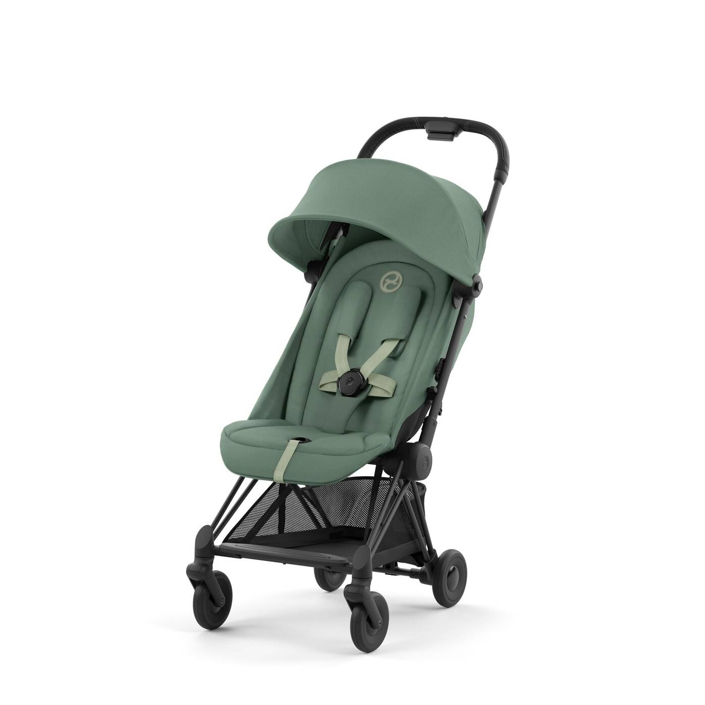 Xe Đẩy Gấp Gọn Cybex Platinum Coya - Matt Black / Leaf Green
