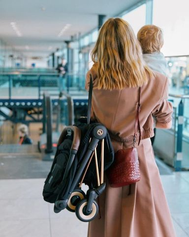 Xe đẩy gấp gọn Cybex Platinum Coya - Rosegold / Peach Pink
