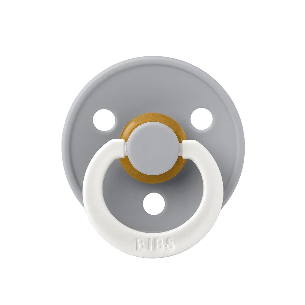 Ti Giả Núm Tròn Bibs Pacifier Colour Latex Glow Size 2 Từ 6-18 Tháng