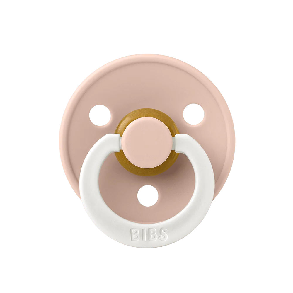 Ti Giả Núm Tròn Bibs Pacifier Colour Latex Glow Size 2 Từ 6-18 Tháng